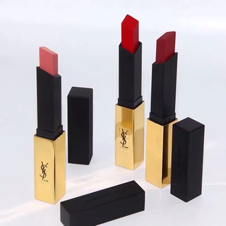 YSL Rouge Pur Couture#1966/#21 The Slim Matte Lipstick ลิปสติก ลิปสติกเนื้อแมท ลิปติกติดทนนาน ลิปสติกกันน้ำต้นฉบับ