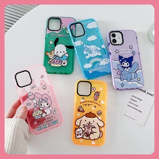 เคสโทรศัพท์มือถือ ลาย Sanrio Hello Kitty Melody Kuromi Cinnamoroll LittleTwinStars Pochacco PompomPurin TDNS สําหรับ i Phone 14 13 Pro Max 12 11 XS XR X 8 7 Plus Mini