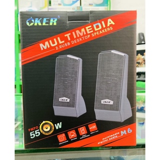 M6 Multimedia Speaker USB Sterio Jack Oker