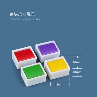 Seamiart ชุดสีน้ํา 24 สี พร้อมกล่องโลหะ แบบพกพา 1 ชิ้น