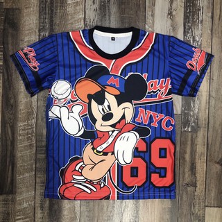 เสื้อมิกกี้เมาส์เสื้อยืด MICKEY เนื้อผ้ากีฬา มีไซส์เด็กและผู้ใหญ่ เริ่ม 99 บาท