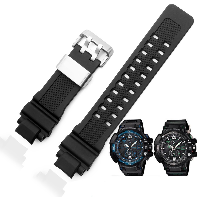 สายนาฬิกาเรซินเหมาะสําหรับ GA-1000 GA-1100 GW-4000 GW-A1100 G-1400 Gshock