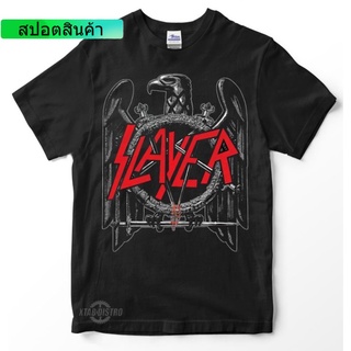 เสื้อยืด slayer 2 EAGLE พรีเมี่ยม เสื้อยืด slayer trashmetal เสื้อยืดวินเทจ โอเวอร์ไซซ์ ฆ่าตัวตาย เต็นท์ pantera