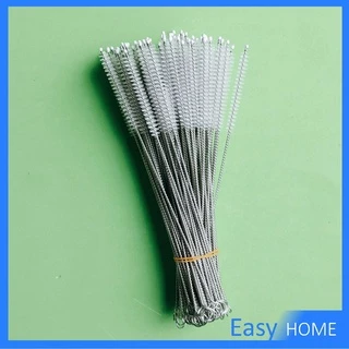 ขนไนล่อน ไม่ทำให้เป็นรอย แปรงล้างหลอดดูด จุกนม Stainless steel soft straw straw brush