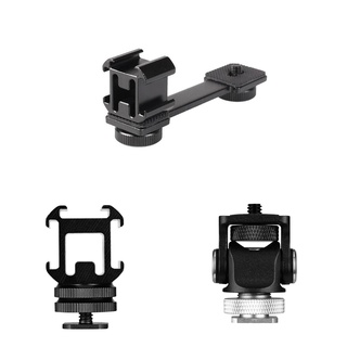 3 In 1 อุปกรณ์เมาท์ขาตั้งไมโครโฟนมีไฟ Led สําหรับ Zhiyun Smooth 4 Feiyu Vimble 2 Dji Osm2