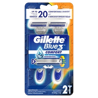 Free Delivery Gillette Blue3 Sensitive Razor 2pcs. Cash on delivery