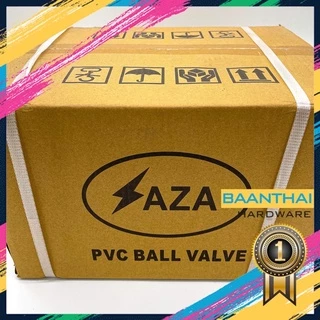 บอลวาล์วพีวีซี PVC SAZA เนื้อหนา **ยกลัง** รับแรงดันได้ถึง 150 psi สินค้าขายดี บอลวาล์ว PVC