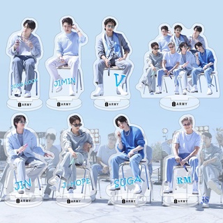 Js โมเดลฟิกเกอร์อะคริลิค รูปศิลปินเกาหลี BTS สําหรับตกแต่งบ้าน ออฟฟิศ