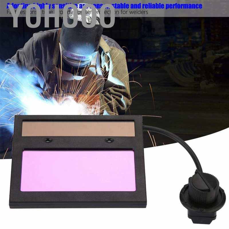 Yohooo 1 Pc TX500C 110*90 มม.แผงพลังงานแสงอาทิตย์เชื่อมหมวกกันน็อคเลนส์ Auto Darkening