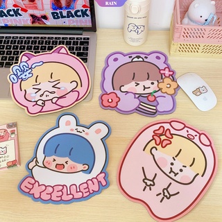 สาวน่ารักกระต่ายเมาส์ Pad นักเรียนแบบพกพาโน้ตบุ๊ค Pad แป้นพิมพ์ป้องกัน Pad Office Desktop Non-SLIP MINI Mouse Pad-BK1