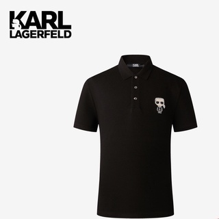 Karl Lagerfeld Karl Lagerfeld เสื้อโปโล แขนสั้น สําหรับผู้ชาย 211N1711