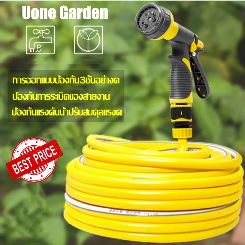 UoneGarden W103 ชุดอุปกรณ์หัวฉีดน้ำ รดน้ำต้นไม้ พร้อมอุปกรณ์ต่อสายยางพร้อมใช้งานต่อให้แล้ว ปืนล้างรถ thumbnail 10