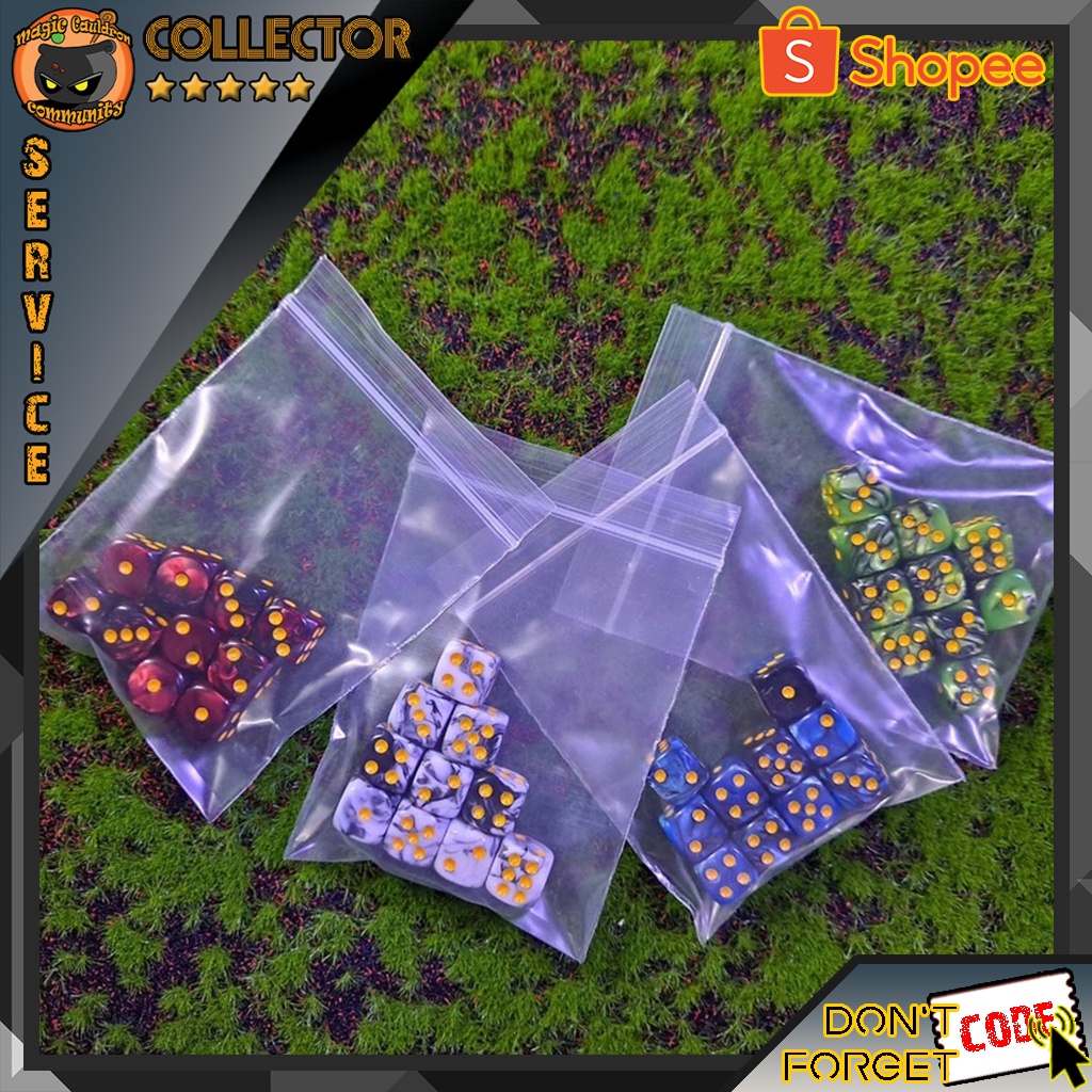 ลูกเต๋า Dice D6 12mm ชุด 10ลูก สำหรับ board game Collector Service