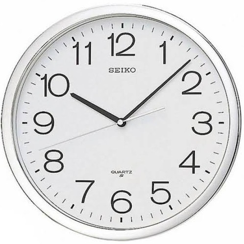 นาฬิกาแขวนผนัง ตัวเรือนทำจากพลาสติก SEIKO รุ่น PQA041G สีทอง PQA041S สีเงิน PQA041FT สีโรสโกลด์ ขนาดตัวเรือน 16 นิ้ว