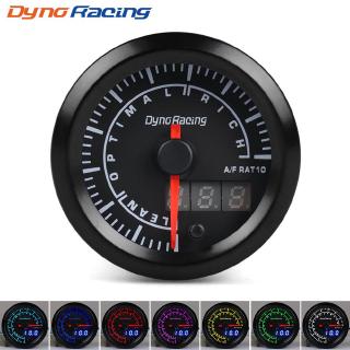 Dynoracing Air fuel ratio meter มาตรวัดอากาศเชื้อเพลิง 52 มม. มาตรวัด 7 สีพร้อมมอเตอร์ stepper