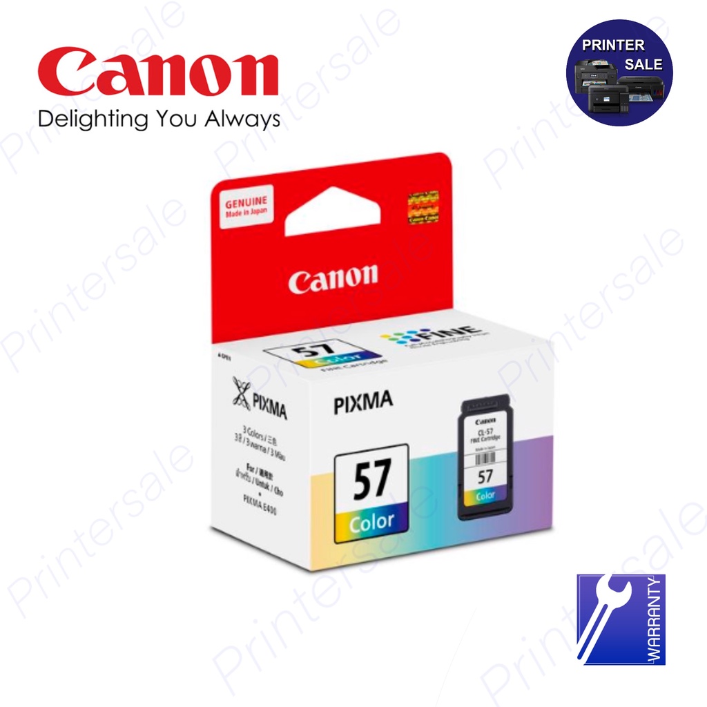 Canon CL-57 COLOR ตลับหมึกอิงค์เจ็ท ของแท้ 100% ใช้กับปริ้นเตอร์มัลติฟังก์ชั่น อิงค์เจ็ท Canon PIXMA