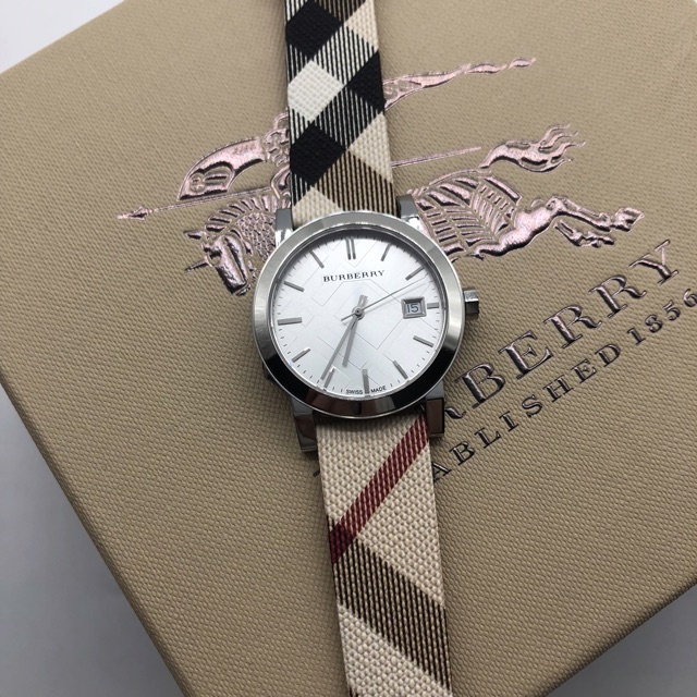 Burberry heritage check strap watch พร้อมส่ง❗️BU9022 mQhw | Shopee Thailand