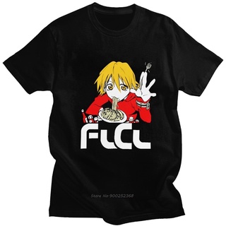 T-shirt  เสื้อยืดแขนสั้น ผ้าฝ้าย พิมพ์ลายมังงะ Fooly Cooly Flcl Haruhara Haruko แฟชั่นฤดูร้อน สไตล์ญี่ปุ่น สําหรับผู้ชาย