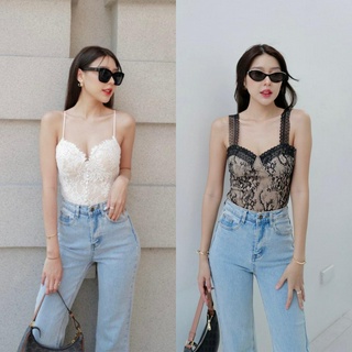 โปรลับ ลูกค้าใหม่ 1.- [พร้อมส่งค่าา [Top 2 ] [💌WPBNSK  ลด 45 .-]    Intuon bodysuit classicsexy บอดี้ สูทลูกไม้