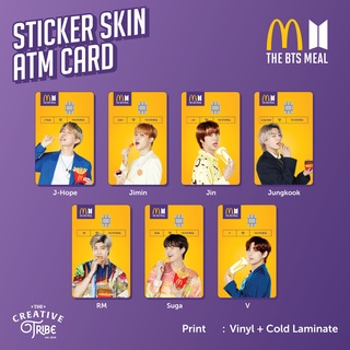 สติกเกอร์ไวนิล ลาย BTS Meal X Mcdonalds ATM สําหรับติดตกแต่ง