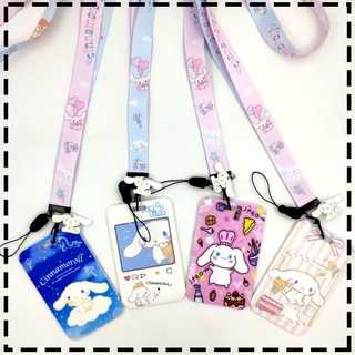 【LIURENPIพร้อมส่ง】ที่ห้อยบัตร + สายคล้องคอ มีที่ห้อยกุญแจ พลาสติกเกรดเยี่ยม Card Holder + Neck Strap Theres a key hanger, high-grade plastic.