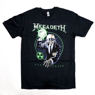 คอลูกเรือเสื้อยืดคอกลมเสื้อยืด พิมพ์ลาย Megadeth Vic Target Band RIP Anniversary สําหรับผู้ชาย ไซซ์ Mผ้าฝ้ายแท้