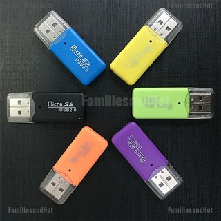 Familiesand Hot @ @ Mini Usb Sd / Mmc เครื่องอ่านการ์ดความจํา 480Mbps สําหรับแล็ปท็อป