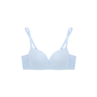Sabina เสื้อชั้นใน Invisible Wire (ไม่มีโครง) รุ่น Modern V รหัส SBI1132BL สีฟ้า