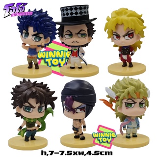 โมเดล โจโจ้ ล่าข้าศตวรรษ ภาค 1 และ ภาค 2 6 แบบ มีฐาน Jojo winnietoys