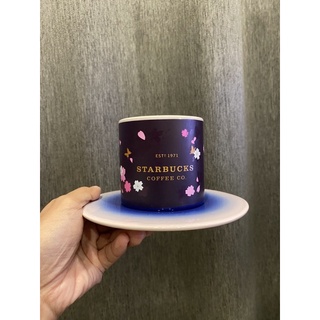 แก้วเปลี่ยนสีได้ พร้อมจานรอง Starbucks Thailand Sakura Collection SM-HUGO SAKURA