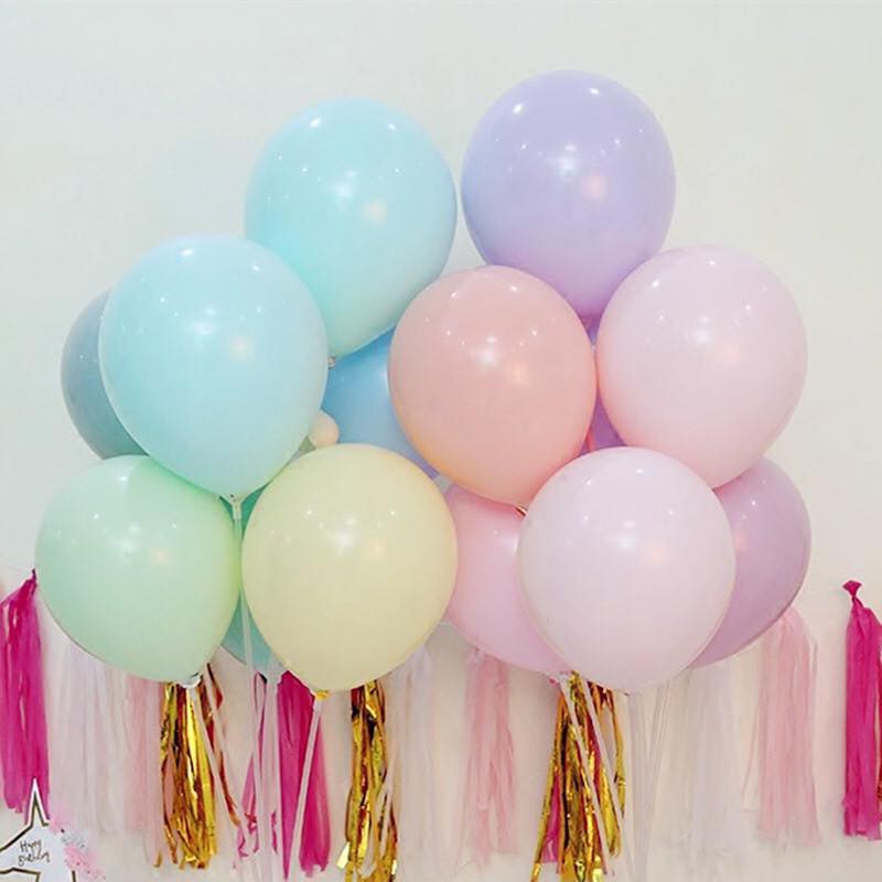 พร้อมส่งจากไทย ลูกโป่งสีพาสเทล ขนาด10นิ้ว แพ็ค10ใบ แบบคละสี สีน่ารักมาก