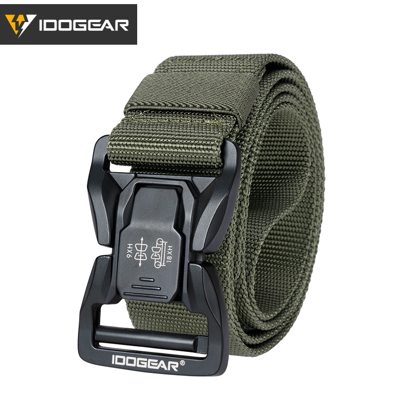 Idogear Tactic เข็มขัดหัวเข็มขัดโลหะ Qucik Release Breathable Hook & Loop เข็มขัดไนลอนคุณภาพสูง 3427