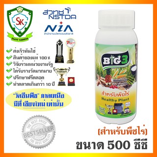 วัคซีนพืช บิ๊ก3 / บิ๊ก ขนาด 500 ซีซี (สำหรับพืชไร่) ฮอร์โมนพืช ปลอดภัยต่อเกษตรกร ใช้ป้องกันและควบคุมโรคพืชและแมลง