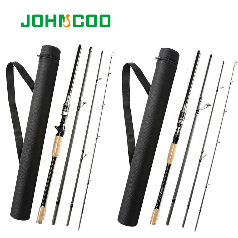JOHNCOO 2.1Mm 2.4m 2.7m 3.0m Carbon Lure Rod 4 Sections Casting ...