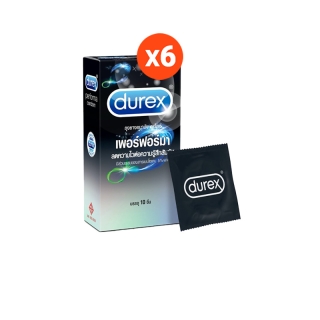 [โค้ด NKW7DKWH ลด20%] ดูเร็กซ์ ถุงยางอนามัย เพอร์ฟอร์มา 10 ชิ้น จำนวน 6 กล่อง Durex Performa Condom 10