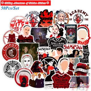 ❉ Chilling Adventures of Sabrina Series 01 - Netflix TV Shows Witch Girl Sabrina Spellman สติ๊กเกอร์ ❉ 50Pcs/Set Waterproof DIY Fashion Decals Doodle สติ๊กเกอร์