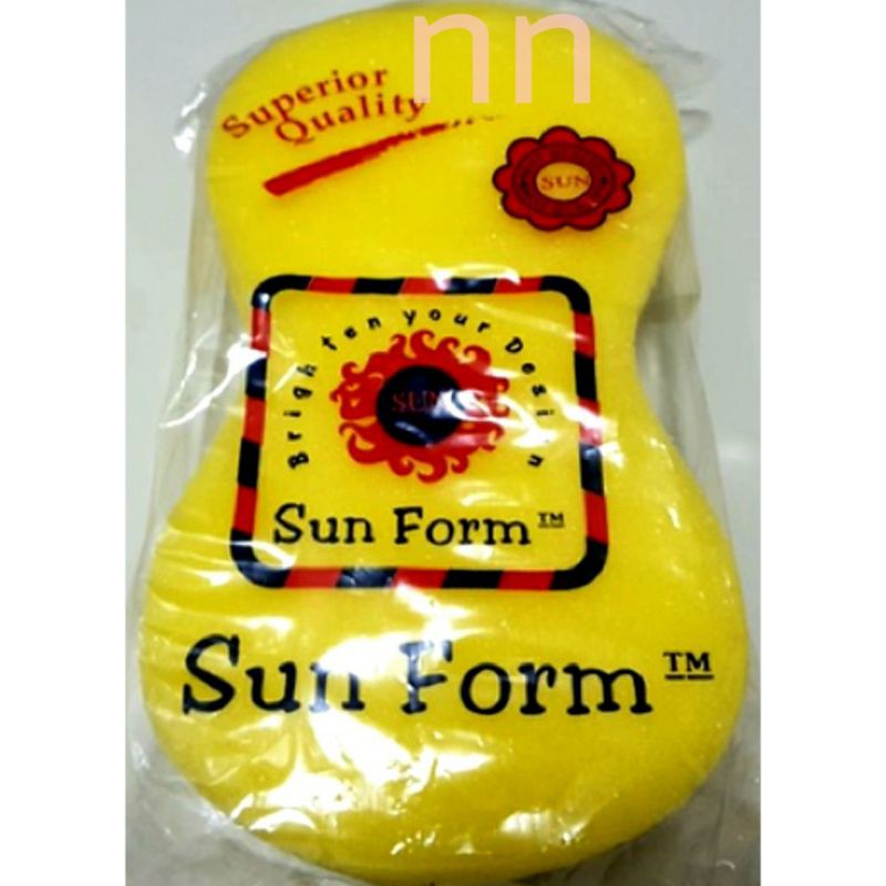 ฟองน้ำล้างรถสีเหลือง ทรงเลข 8 เนื้อเหนียวนุ่ม เนื้อดีจ้า แพค 1 ชิ้น