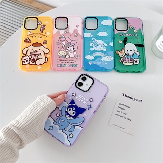 SANRIO [Case Tify] เคสโทรศัพท์มือถือ TPU นิ่ม กันกระแทก ลายซานริโอ้ POCHACCO น่ารัก สําหรับ iPhone 15 14 Pro Max 12 13 Pro Max 11 XS Max XR 15