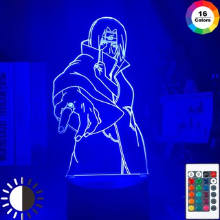 โคมไฟ illusion lamp itachi uchiha ระบบเซนเซอร์สัมผัส 3 d led