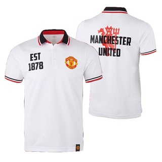 เช็คสินค้าก่อนสั่่งซื้อ !!!!!  เสื้อโปโล แมนยู MUFC-007 (WHITE) สีขาว