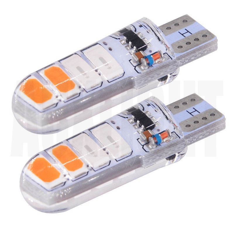 รถ T10 LED 5630 8SMD ไฟ LED สองสี 1 ชิ้น