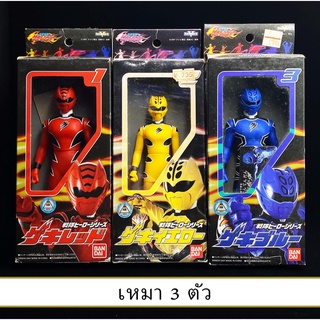 เหมา Bandai Soft Vinyl 6 นิ้ว Super Sentai Juken Sentai Gekiranger เซนไต ขบวนการ ซอฟ โมเดล