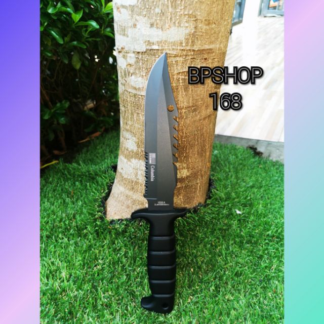 BP.SHOP​อุปกรณ์เดินป่ามีดเดินป่ารหัส168แถมปลอกฟรี