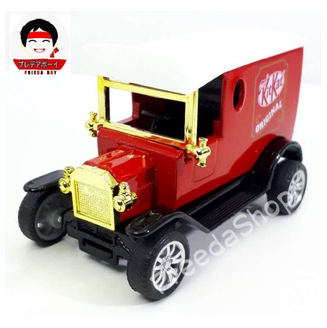 โมเดลรถเหล็ก รถสะสม รถของเล่น รถKitKat รุ่น Classic Jeep Car  มี2สีให้เลือก (พร้อมกล่อง) **ในกล่องไม