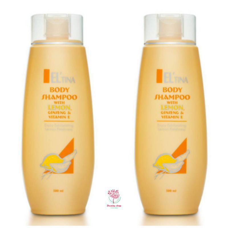 Eltina (แพ็คคู่) ครีมอาบน้ำสูตร lemon ginseng vitamin E ขนาด 500 ml