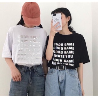 เสื้อยืดแนว oversize สกรีนลาย GoodGame🔥🔥👍👍