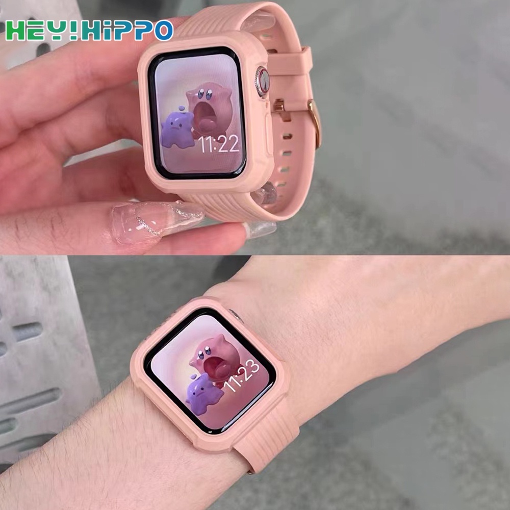 สายนาฬิกาข้อมือเจลลี่ใส สําหรับสมาร์ทวอทช์ iwatch 45 44 42 41 40 38 มม. 7 6 5 4 3 SE