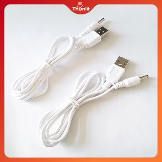 Thunlit สายชาร์จ DC 1.5 ม. USB DC 3.5 มม. ทรงกลม สําหรับโคมไฟ พัดลม ความชื้น