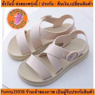 (ch1003k)แตะเกาหลี , Fashion sandals , แตะผู้หญิง , แตะสวมผู้หญิง , แตะรัดส้น , แตะรัดส้นหญิง , รองเท้าแตะรัดส้น