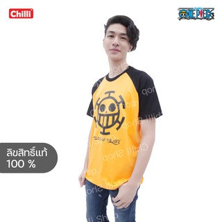 เสื้อยืดลิขสิทธิ์แท้ ลาย one piece T-Shirt DOP-274-O เสื้อวันพีช เสื้อลิขสิทธิ์ แท้ เสื้อยืดลายการ์ตูน